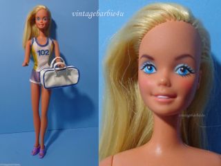 Vintage Barbie Doll 3986 Jogging Au Marathon France European Exclusive Mattel