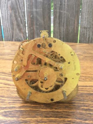 Antique Seth Thomas 48n Round Mantle Clock Movement,  Parts / Repairs