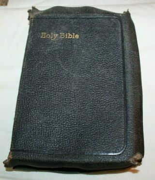 Vintage Holy Bible Kjv & Old Red Letter Bible John C.  Winston Co.