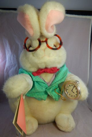 Vintage The White Rabbit 1991 Alice In Wonderland Target Plush Stuffed W/ Tags