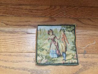 Vintage Needle Point Made In France 100 Percent Cotton 5  By 4.  75