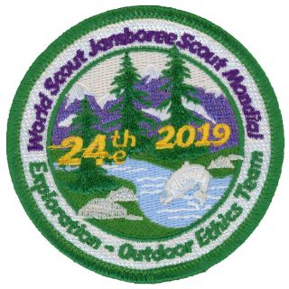 24th World Jamboree 2019 Outdoor Ethics Team Ist Staff Patch Badge Usa Wsj Bsa