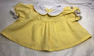 Vintage Cabbage Patch Doll Clothes Yellow Dress White Polka Dots