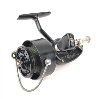 Vintage Garcia Mitchell 300 Black Spinning Fishing Reel Made In France