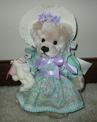 Vintage Artist Mohair Teddy Bear Easter/holiday 1 Of 50 By Donna Hodges Bearons