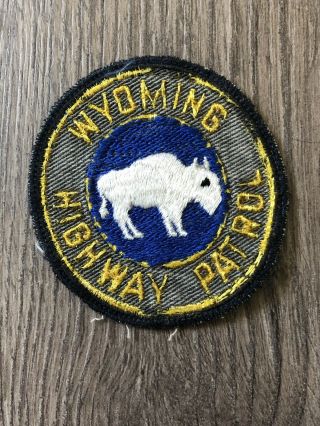 Vintage Wyoming Highway Patrol Patch State Police Old