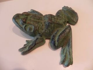 Vintage Cast Iron Frog Doorstop - Very Heavy -