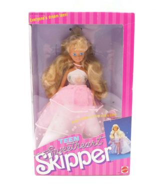 Mattel 1987 Teen Sweetheart Skipper Doll Teen Sister Of Barbie Nrfb