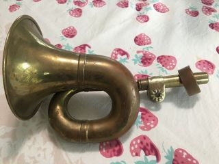 Vintage Antique Style Brass Taxi Horn Trumpet Old Car Clown Bulb Airhorn
