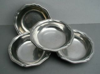 Vintage Set Of (4) Wilton Armetale Country French 7 " Soup Bowls