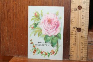 Antique Victorian Trade Card Dr.  Thomas Electric Oil