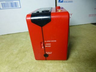 Vintage Red 1980s Sony ICF - A10W AM/FM Alarm Clock - - 4