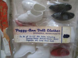 Vintage Peggy Ann Doll Shoes Tammy,  Mitzi,  Mary Poppins 6 Pairs – MIB 2