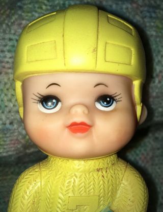 Vintage The First Years Kiddie Production Hockey Player Squeak Toy Rare Korea 3