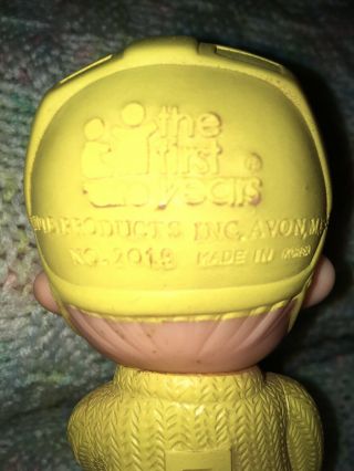 Vintage The First Years Kiddie Production Hockey Player Squeak Toy Rare Korea 4