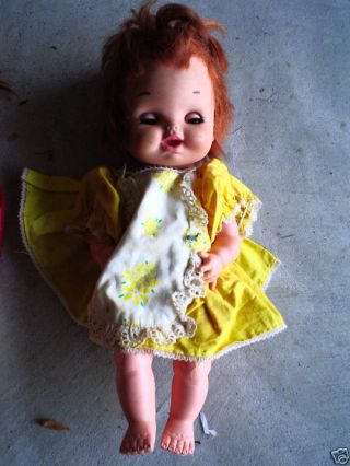 Vintage 1968 Vinyl Plastic Remco Character Girl Doll 14 " Tall
