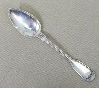 American Coin Silver European Fiddle Thread Spoon 5 3/4  Long 21 Grams
