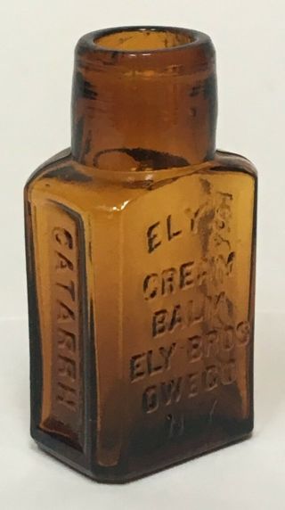 Antique Medicine Bottle Owego Ny Ely 