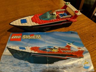 Lego 4002 Riptide Racer,  Racing Boat W/ Minifigure & Instructions.  Vintage 1996