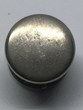 Unique Vintage Antique SILVER CHARM PENDANT Of Little Pearls In A Pot Cage 6