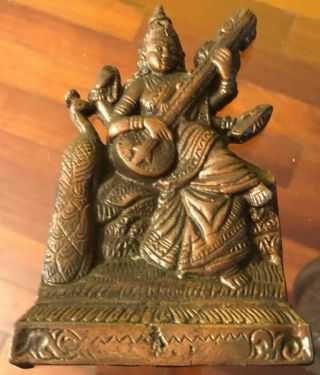 6” Old Antique Chinese Copper Brass Bronze? Tibet Buddha Figure Or Wall Art