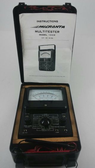Vintage Micronta Radio Shack Multimeter Multitester Model 22 - 152 100k Made Japan