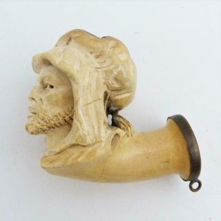 Antique Meerschaum Smoking Pipe Bowl In The Form Of A Turks Head,  726