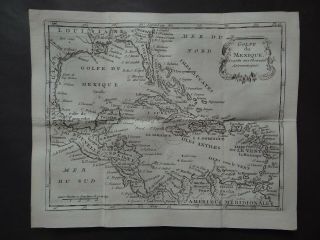 1787 De Laporte Atlas Map Gulf Of Mexico - Golfe Du Mexique - Delaporte