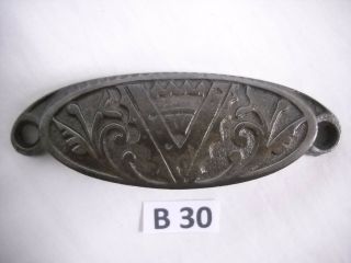 Antique Eastlake Cast Iron Drawer Bin Pulls 1870s To 1890s
