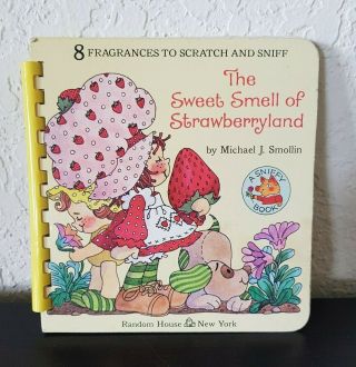Vintage Strawberry Shortcake Sweet Smell Scratch & Sniff Book 1980 Smollin Great