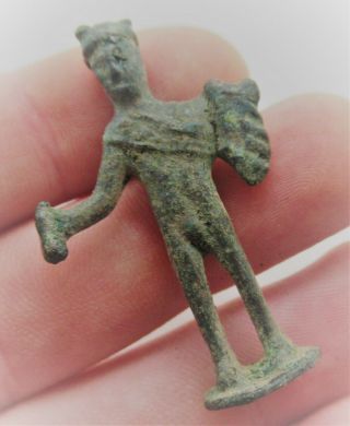 European Finds Ancient Roman Bronze Votive Statuette Senatorial Figurine