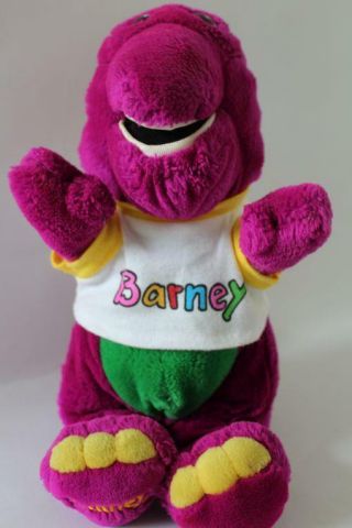 Vtg 1992 Dakin / Lyons Soft Stuffed Barney Dinosaur W/shirt Plush/toy 14 " (x4)