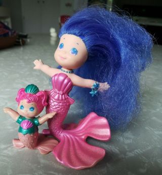Vintage 1986 Kenner Sea Wees Shimmers Mermaid Marina Baby Splashy Kpt Doll