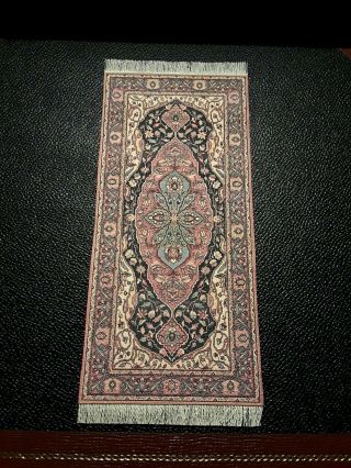 One Dollhouse Size Oriental Style Rug By Macdoc 1:12 Scale 7 3/4 " X 3 5/16 "