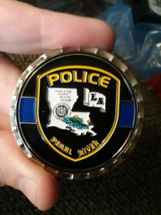 Pearl River Louisiana Police Department Challenge Coin