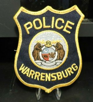 Patch Retired: City Of Warrensburg,  Mo.  Police Department Patch