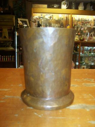 Handmade Arts & Crafts Hammered Copper Tankard/Mug by Colucci Early 1900 ' s 3