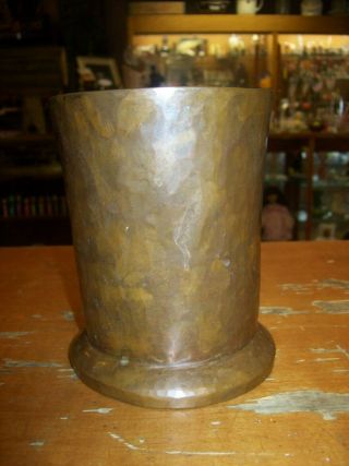 Handmade Arts & Crafts Hammered Copper Tankard/Mug by Colucci Early 1900 ' s 4