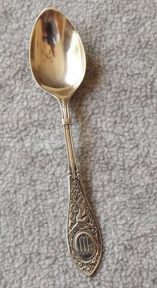 Arabesque By Whiting 4 1/8 " Sterling Demitasse Spoon Mono