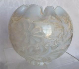 Northwood Antique Daisy And Fern Opalescent 4 " Rose Bowl 1894 - 1905