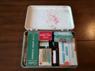 Vintage Boy Scouts of America First Aid Kit Official Campers Plastic Case 2