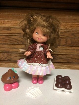 Vintage 1988 Mattel Cherry Merry Muffin Chocolottie Doll & Accessories