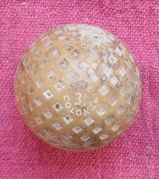Antique Vintage The Colonel 31 Patented December 9 1902 Golf Ball