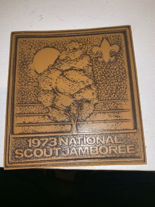 1973 National Scout Jamboree Leather - Boy Scout/bsa