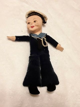 Vintage R.  M.  S Queen Elizabeth Sailor Doll By Norah Wellings England