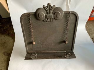 Antique Cookbook Stand With Weights