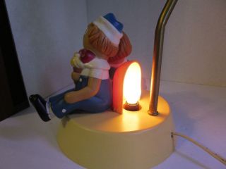 Vintage 1980s Raggedy Ann Lamp with Night Light Great by Dolly Toy Company 4