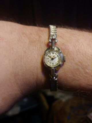 Antique Art Deco Bulova Watch Co 6am Ladies Wrist Watch 17 Jewels Swiss Made