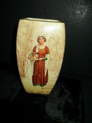 Royal Doulton Series Ware Art Deco Antique Anne Page Vase Made In England
