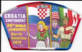 Boy Scout 2019 World Jamboree Croatia Contingent Patch